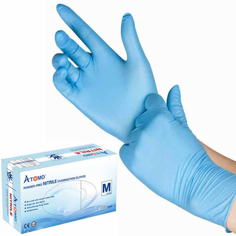 Premium Powder-Free Nitrile Exam Gloves, Thicker 4.7mil